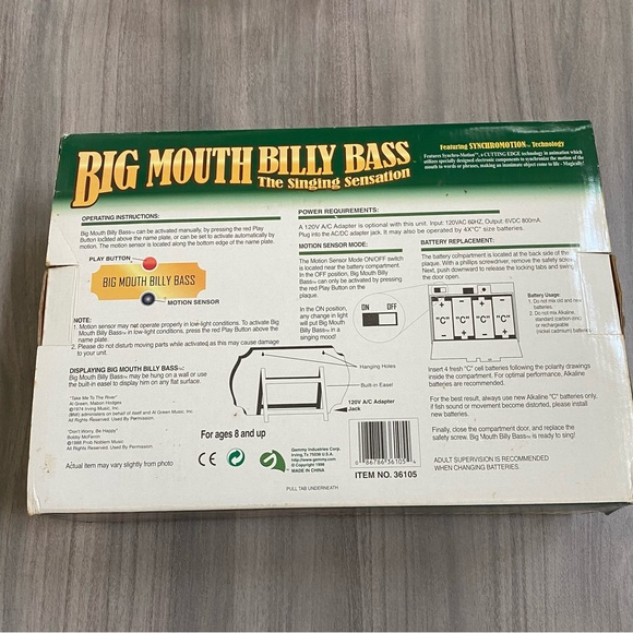 BIG MOUTH BILLY BASS - Picture 7 of 8